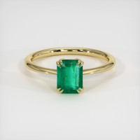 1.59 Ct. Emerald Ring, 18K Yellow Gold 1