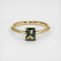0.97 Ct. Sapphire Ring, 18K Yellow Gold 1