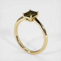 0.97 Ct. Sapphire Ring, 18K Yellow Gold 2
