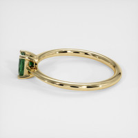 0.43 Ct. Green Sapphire Ring, 18K Yellow Gold 4