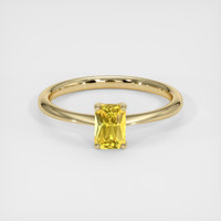 0.64 Ct. Yellow Sapphire Ring, 18K Yellow Gold 1
