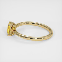 0.64 Ct. Yellow Sapphire Ring, 18K Yellow Gold 4