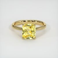 3.56 Ct. Sapphire Ring, 18K Yellow Gold 1