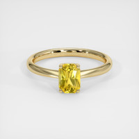 1.07 Ct. Yellow Sapphire Ring, 18K Yellow Gold 1
