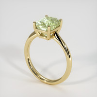 3.16 Ct. Sapphire Ring, 18K Yellow Gold 2