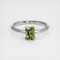 0.88 Ct. Gemstone Ring, 14K Yellow & White 1