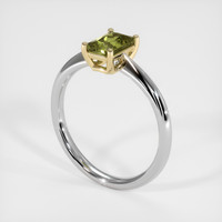 0.88 Ct. Gemstone Ring, 14K Yellow & White 2