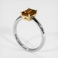 1.57 Ct. Gemstone Ring, 14K Yellow & White 2