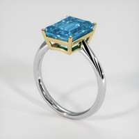 4.21 Ct. Gemstone Ring, 14K Yellow & White 2