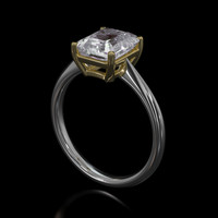 2.00 Ct. Gemstone Ring, 14K Yellow & White 2