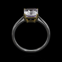 2.00 Ct. Gemstone Ring, 14K Yellow & White 3