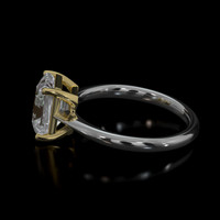 2.00 Ct. Gemstone Ring, 14K Yellow & White 4