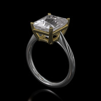 4.74 Ct. Gemstone Ring, 14K Yellow & White 2