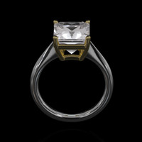 4.74 Ct. Gemstone Ring, 14K Yellow & White 3