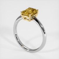 1.68 Ct. Gemstone Ring, 18K Yellow & White 2