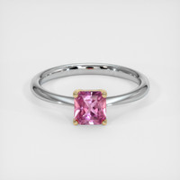 0.77 Ct. Sapphire Ring, 18K Yellow & White 1