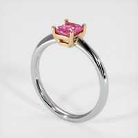 0.77 Ct. Sapphire Ring, 18K Yellow & White 2