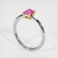 0.88 Ct. Sapphire Ring, 18K Yellow & White 2