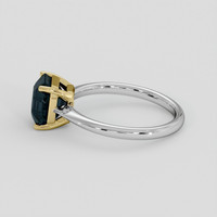 3.01 Ct. Green Sapphire Ring, 18K Yellow & White 4