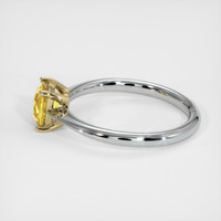 1.06 Ct. Yellow Sapphire Ring, 18K Yellow & White 4
