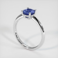0.90 Ct. Sapphire Ring, Platinum 950 2