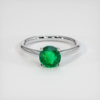 1.13 Ct. Emerald Ring, Platinum 950 1