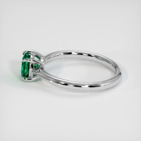 0.92 Ct. Emerald Ring, Platinum 950 4