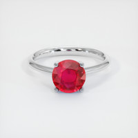 1.57 Ct. Ruby Ring, Platinum 950 1