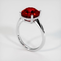 6.06 Ct. Ruby Ring, Platinum 950 2