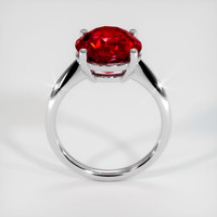 6.06 Ct. Ruby Ring, Platinum 950 3