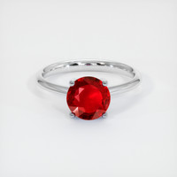 1.54 Ct. Ruby Ring, Platinum 950 1