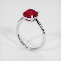 2.76 Ct. Ruby Ring, Platinum 950 2