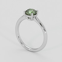 1.16 Ct. Yellowish Green Sapphire Ring, Platinum 950 2