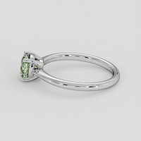1.16 Ct. Yellowish Green Sapphire Ring, Platinum 950 4