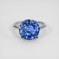 5.43 Ct. Blue Sapphire Ring, Platinum 950 1