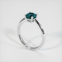 0.83 Ct. Sapphire Ring, Platinum 950 2