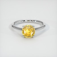 2.05 Ct. Yellow Sapphire Ring, Platinum 950 1
