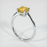 2.05 Ct. Yellow Sapphire Ring, Platinum 950 2
