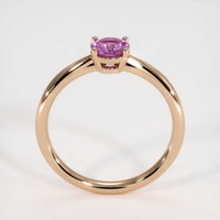 0.73 Ct. Sapphire Ring, 14K Rose Gold 3