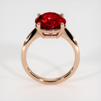 6.06 Ct. Ruby Ring, 14K Rose Gold 3