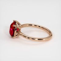 3.18 Ct. Ruby Ring, 14K Rose Gold 4