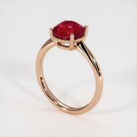 2.76 Ct. Ruby Ring, 14K Rose Gold 2