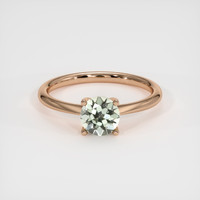 0.95 Ct. Green Sapphire Ring, 14K Rose Gold 1