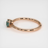 0.47 Ct. Sapphire Ring, 14K Rose Gold 4