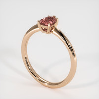 0.90 Ct. Sapphire Ring, 14K Rose Gold 2