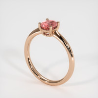 1.03 Ct. Padparadscha Sapphire Ring, 18K Rose Gold 2