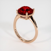 6.06 Ct. Ruby Ring, 18K Rose Gold 2