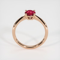 0.94 Ct. Ruby Ring, 18K Rose Gold 3