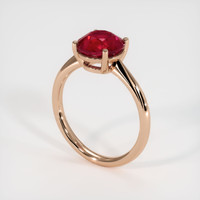 2.76 Ct. Ruby Ring, 18K Rose Gold 2