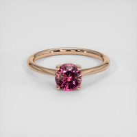 1.14 Ct. Padparadscha Sapphire Ring, 18K Rose Gold 1